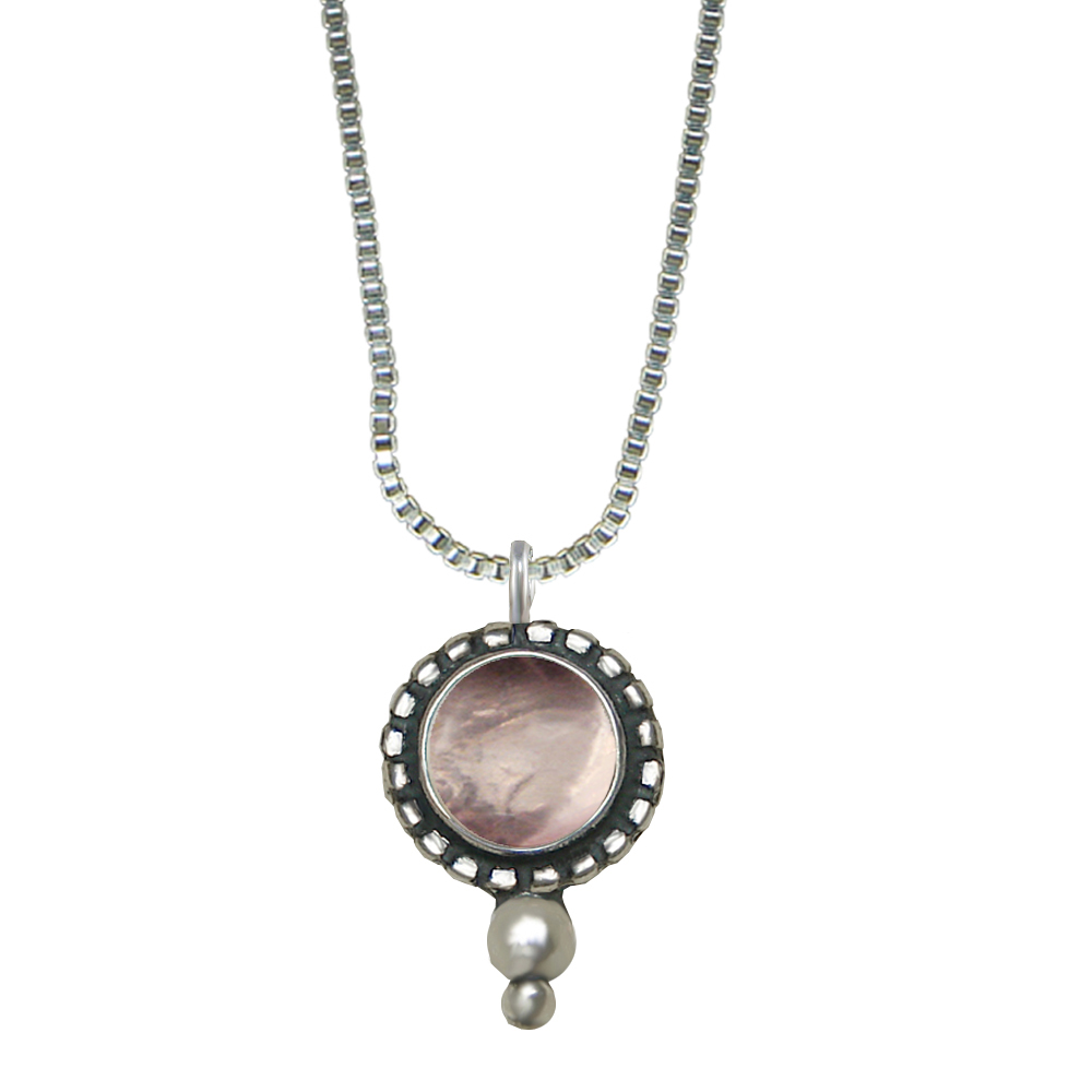 Sterling Silver Little Rose Quartz Pendant Necklace